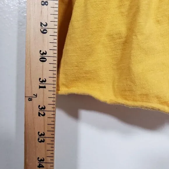 ASOS Yellow Strappy Summer 100% Cotton Sun Dress Size 8 - Picture 5 of 6